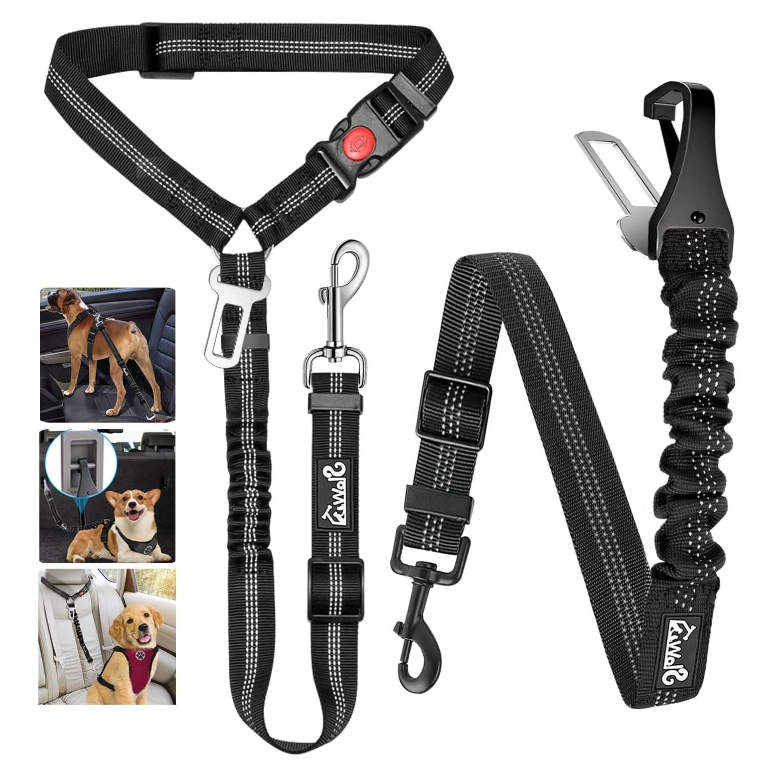Correas de Seguridad para Perros Lukovee - Paquete de 2