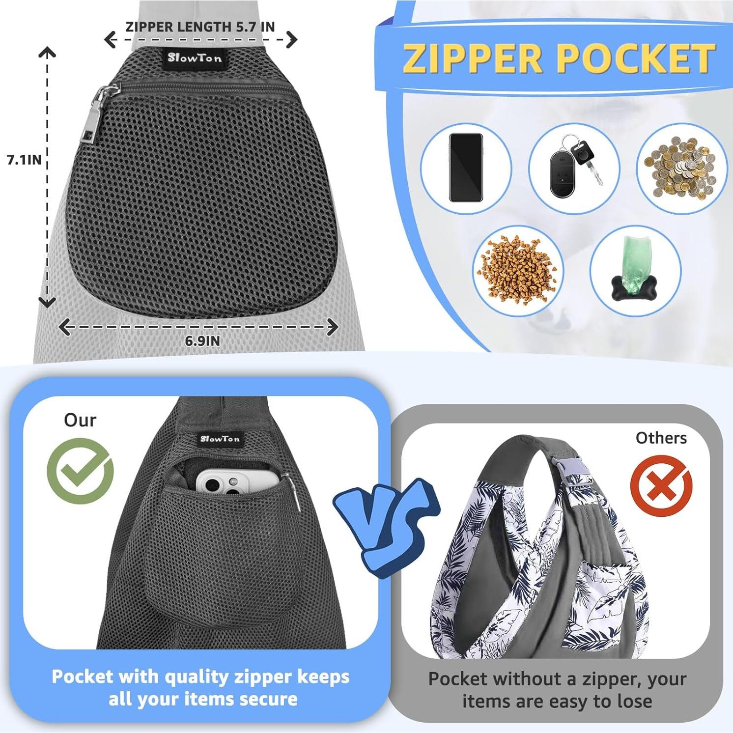 Transportín para Perros SlowTon - Bolso Acolchado Ajustable