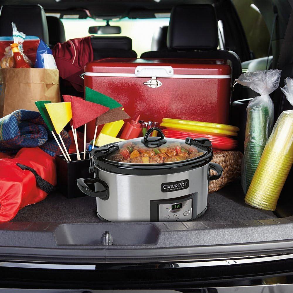 Crock-Pot Cocinero Lento 6 Cuartos Acero Inoxidable Programable