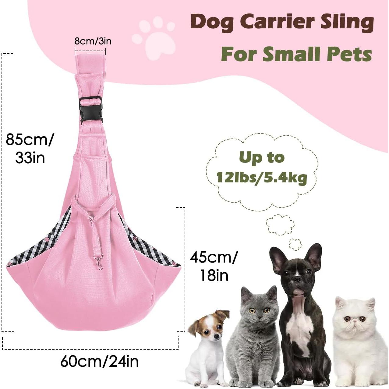 Transportín Pawaboo Rosa para Perros y Gatos hasta 5,44 kg