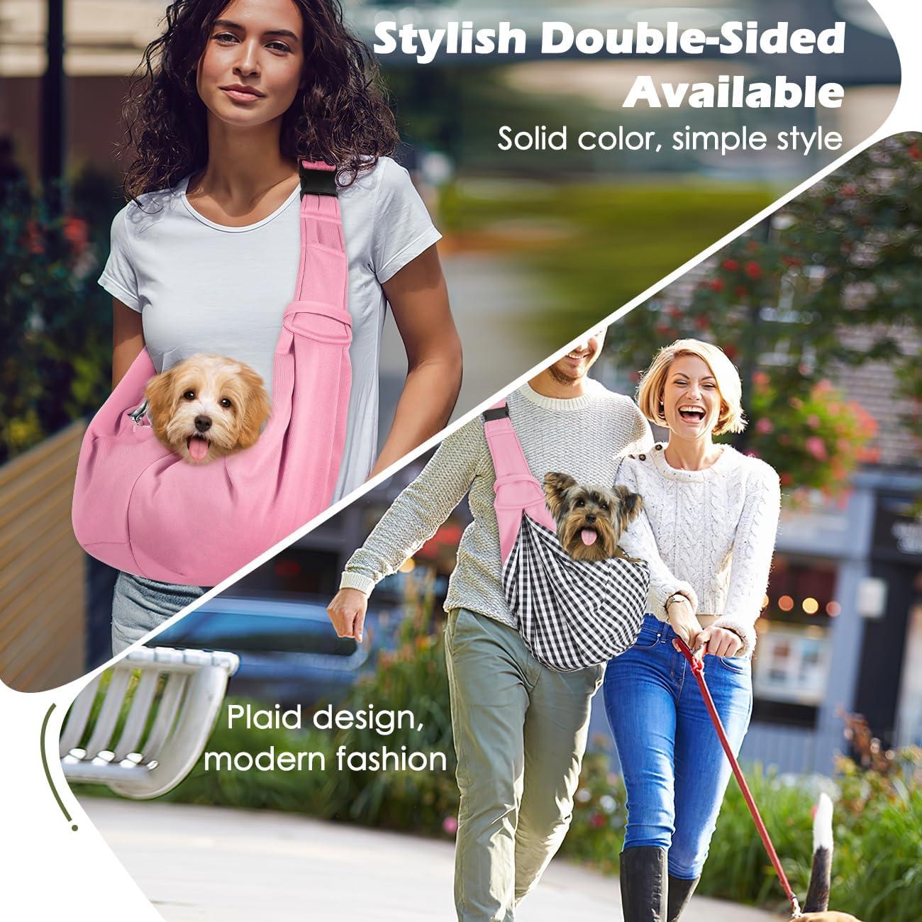 Transportín Pawaboo Rosa para Perros y Gatos hasta 5,44 kg