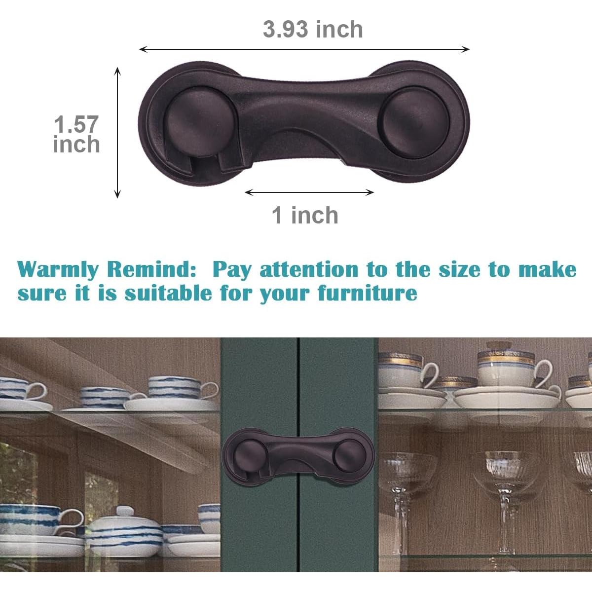 Cerraduras de Seguridad para Gabinetes KongNai 4 Piezas