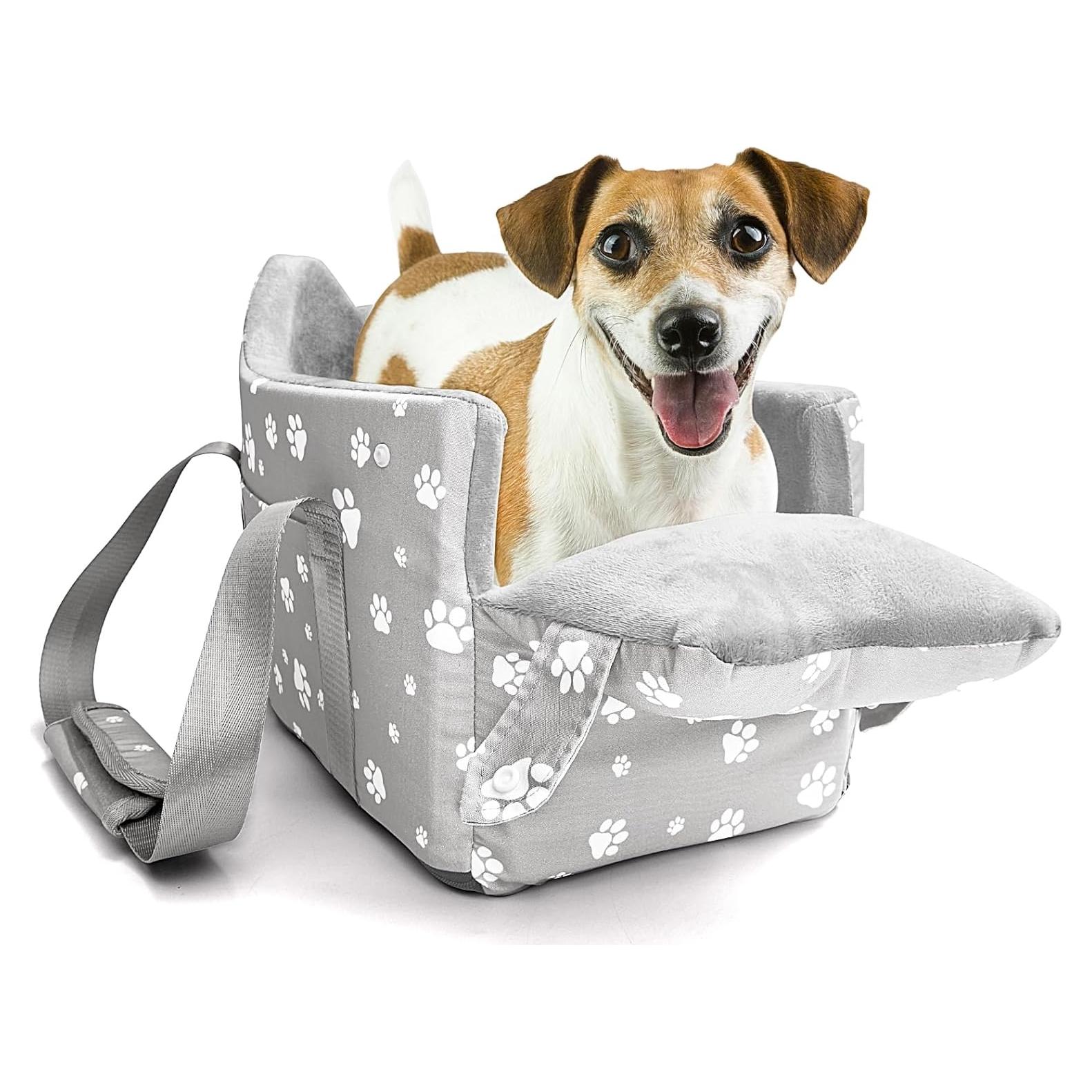 Asiento de Coche para Perros Cullaby Gris hasta 6.8 kg