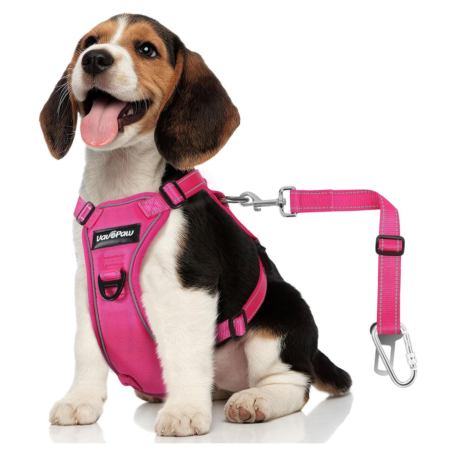 Arnés de Seguridad para Perros VavoPaw Rosa Talla S