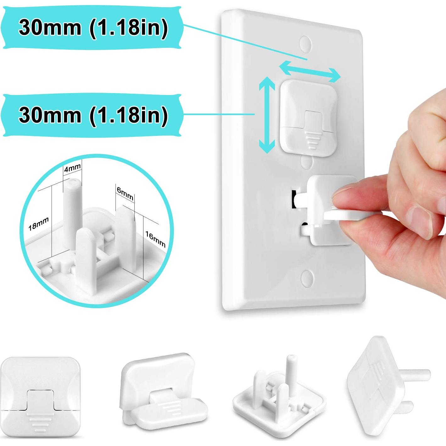 Cubiertas de Enchufes de Seguridad Infantil 55 Piezas ABS