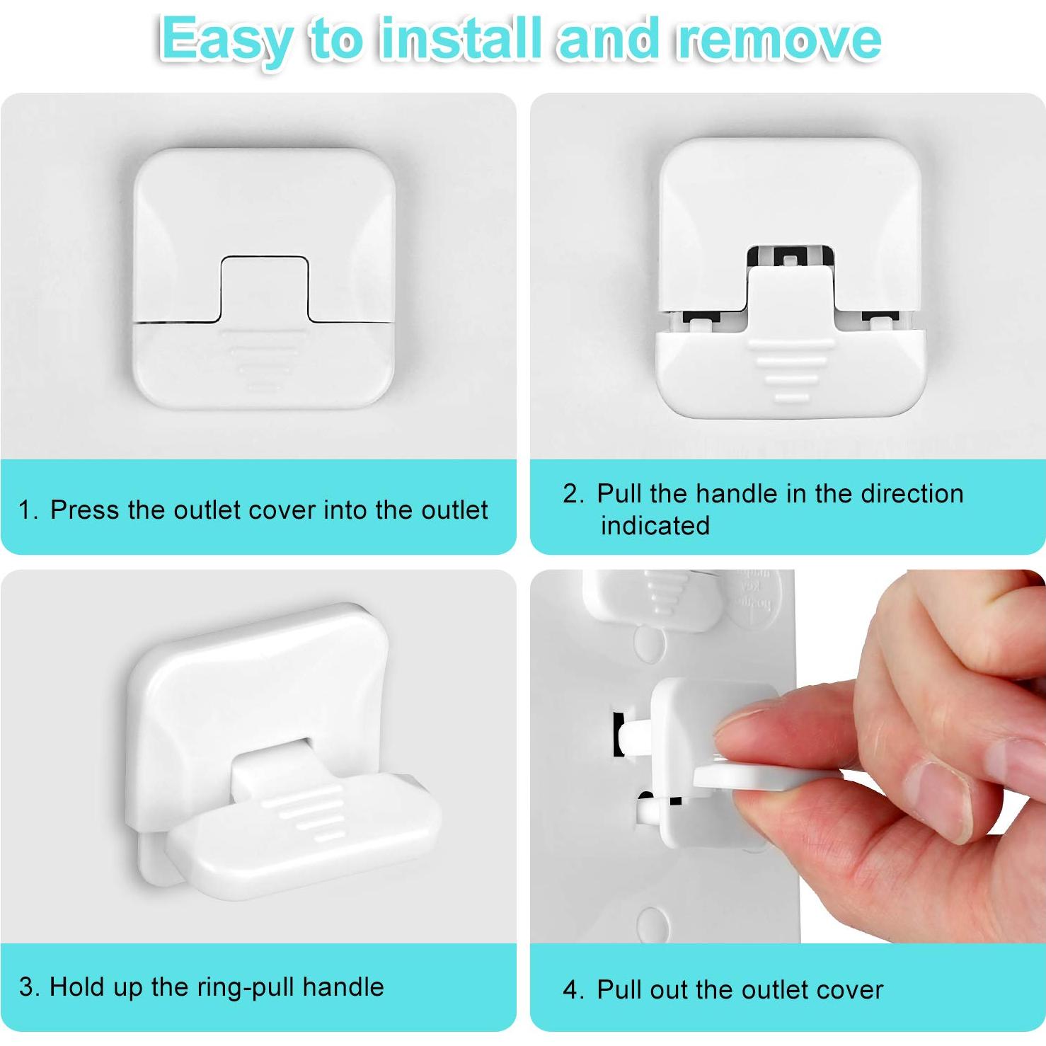 Cubiertas de Enchufes de Seguridad Infantil 55 Piezas ABS