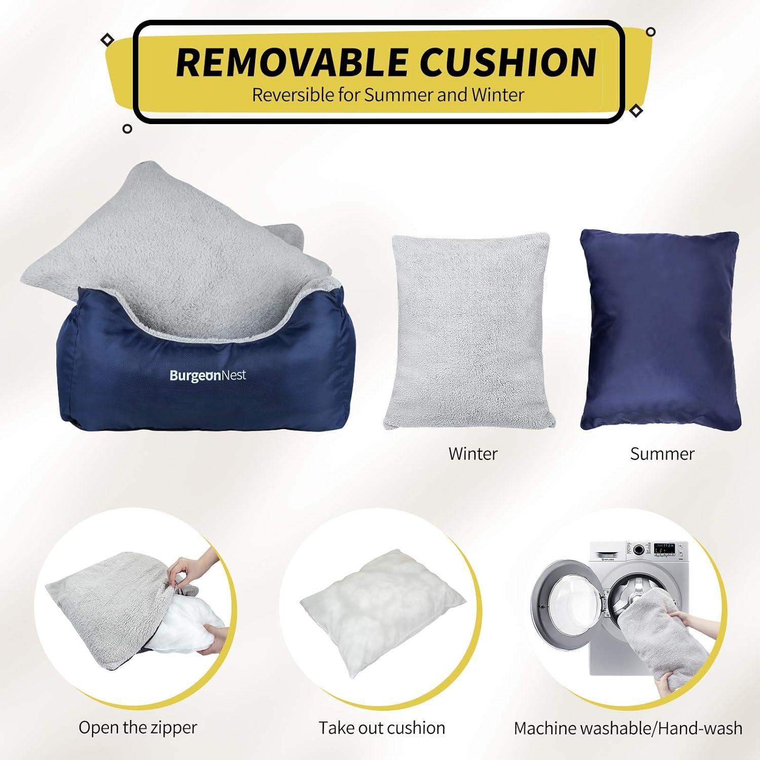 Asiento de Coche para Perros BurgeonNest Azul 50x55x25cm