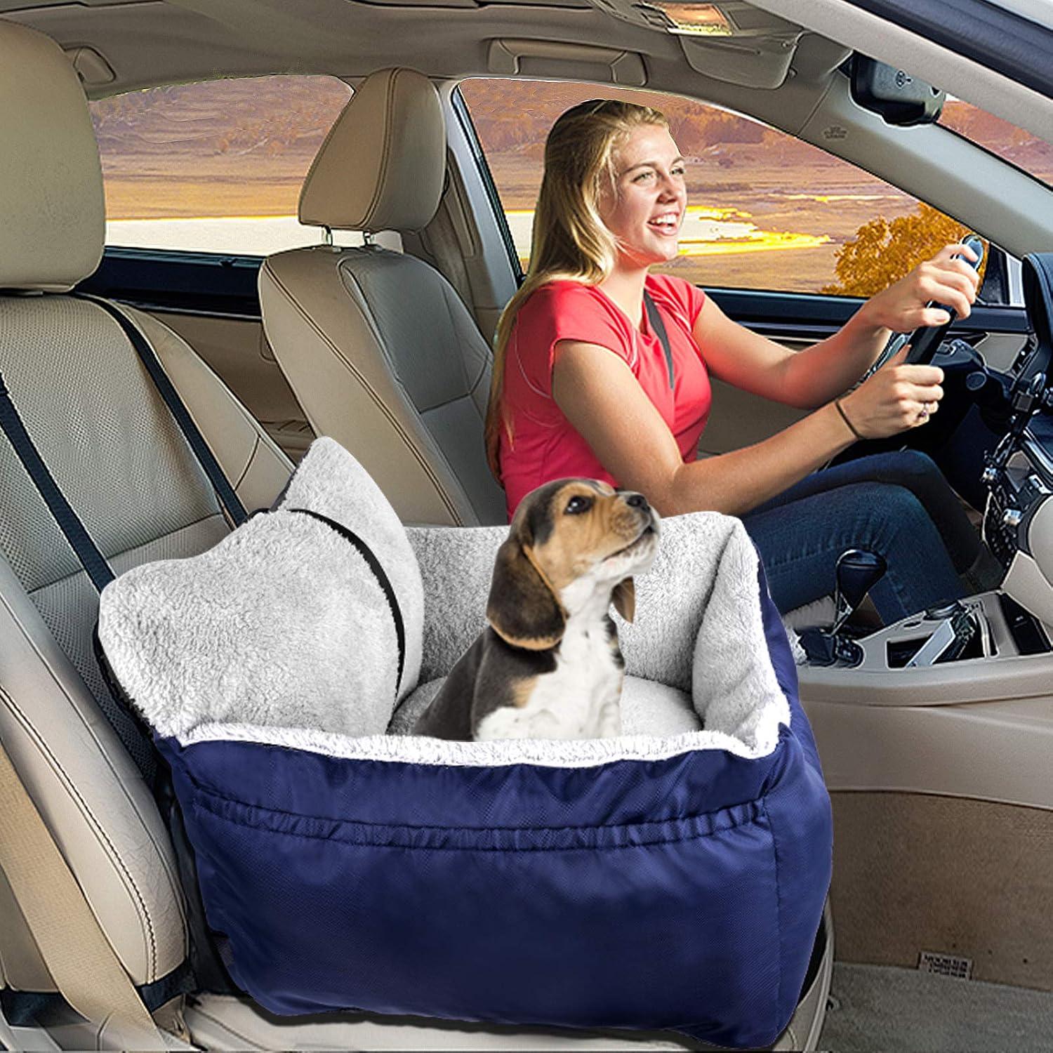Asiento de Coche para Perros BurgeonNest Azul 50x55x25cm