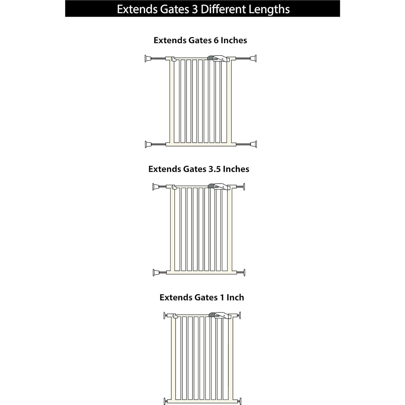 Extensor de Puerta para Bebé Wall Nanny 15 cm Blanco