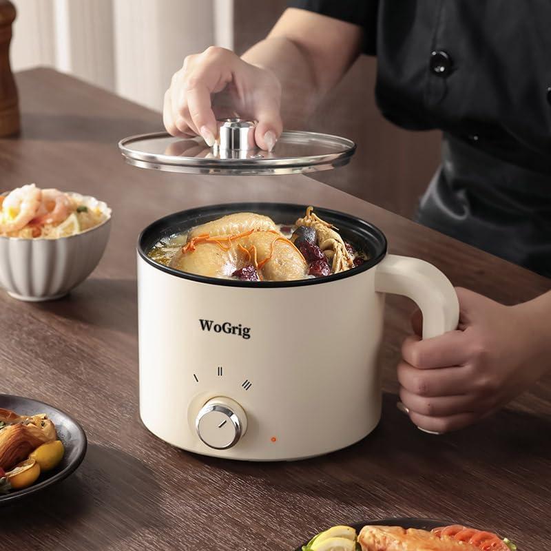 Olla Eléctrica WoGrig 1.8L Multifuncional para Fideos