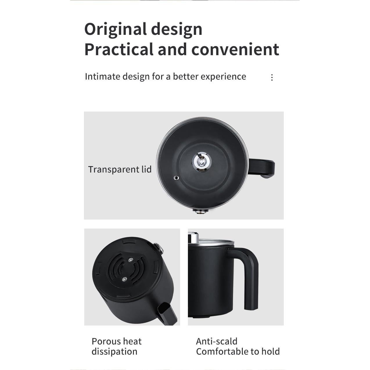 Olla Eléctrica WoGrig 1.8L Multifuncional para Fideos