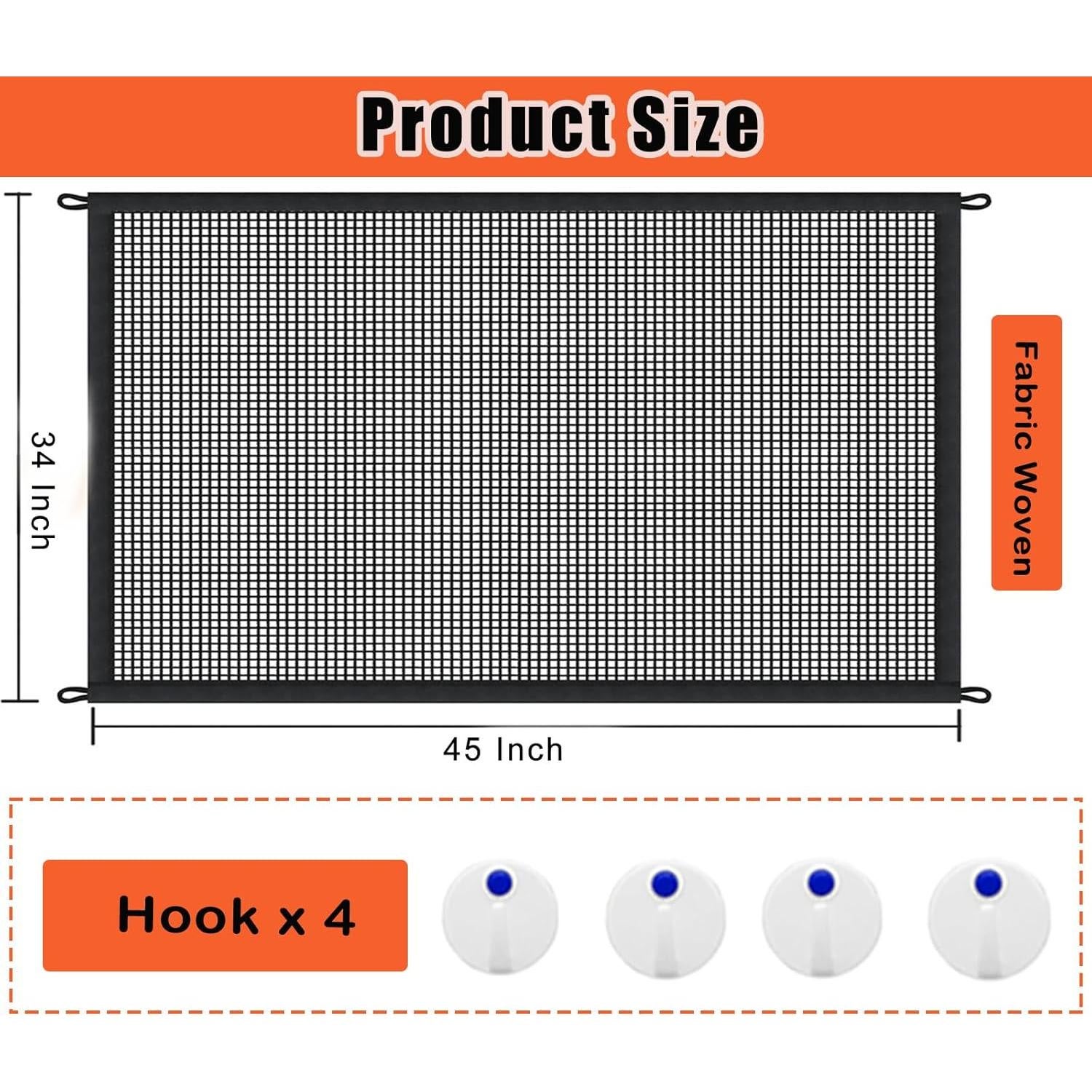 Pantalla de Chimenea LWFCOEE 91x76 cm Malla Seguridad Bebés