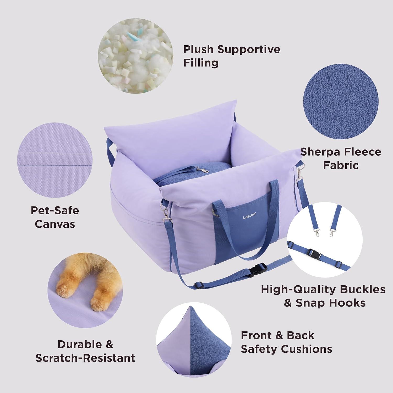 Asiento Elevador para Perros Lesure Niebla Lavanda 11kg