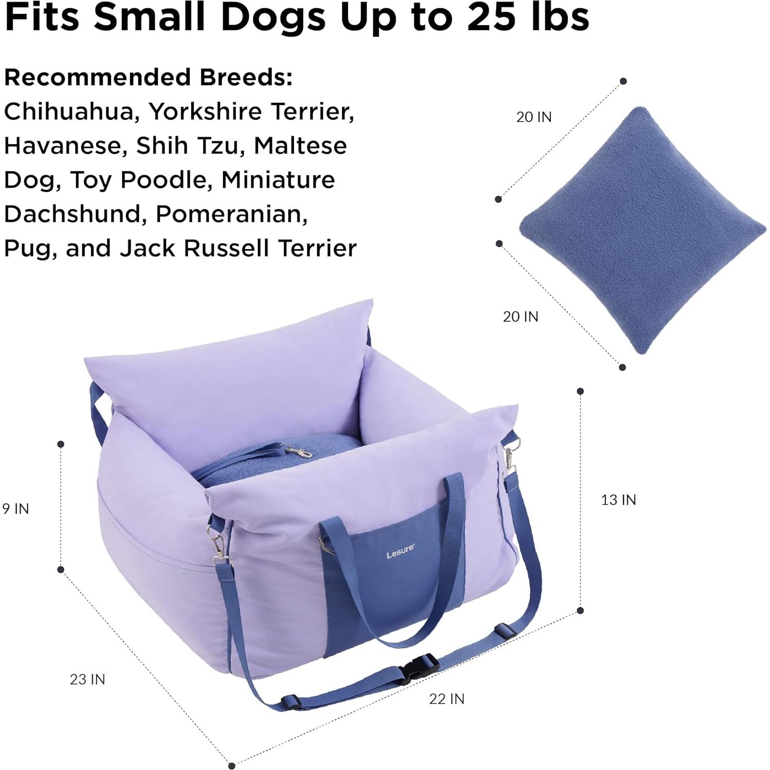 Asiento Elevador para Perros Lesure Niebla Lavanda 11kg