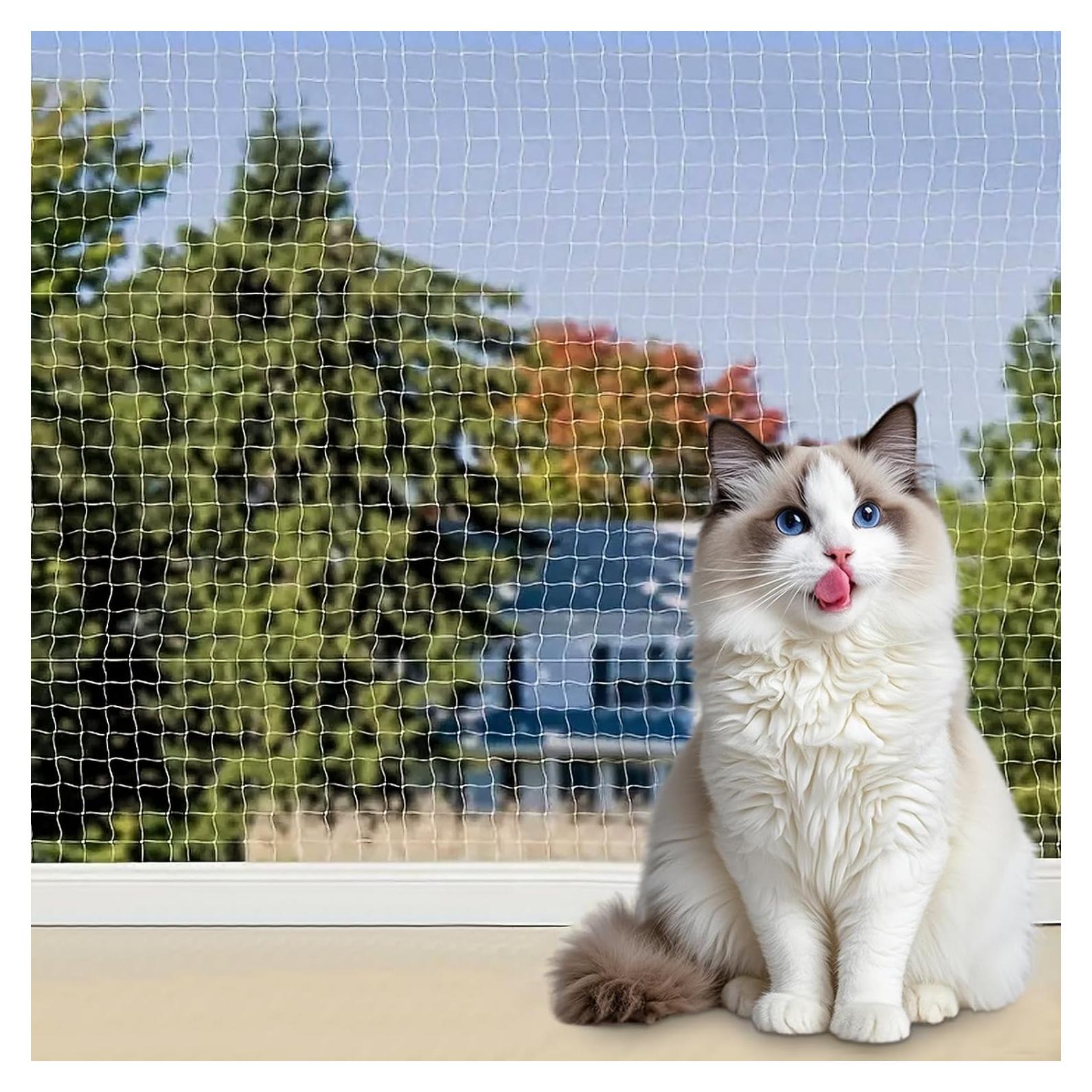 Red de Seguridad Anticaída para Gatos VINGVO 6,10x3,05 m