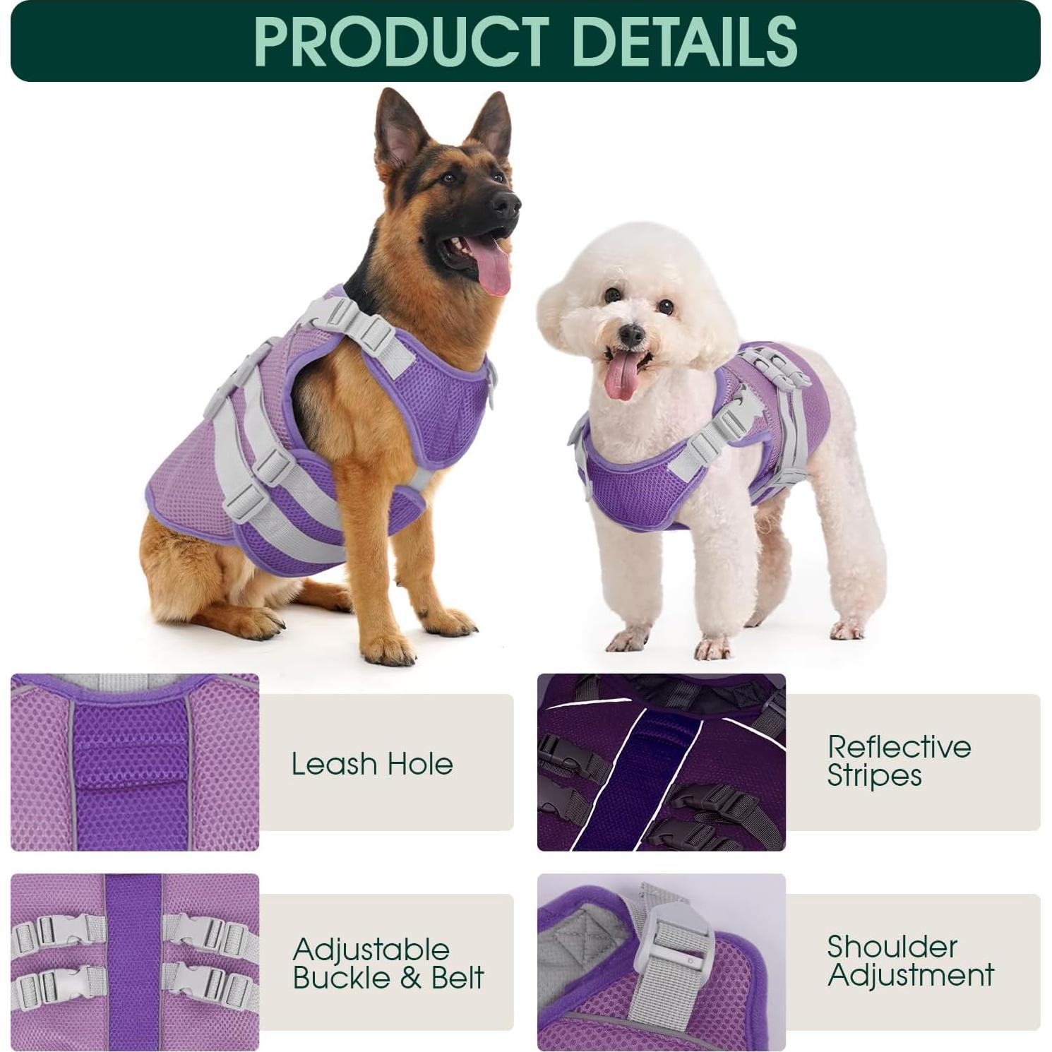 Chaleco Refrigerante Kuoser para Perros Morado XL