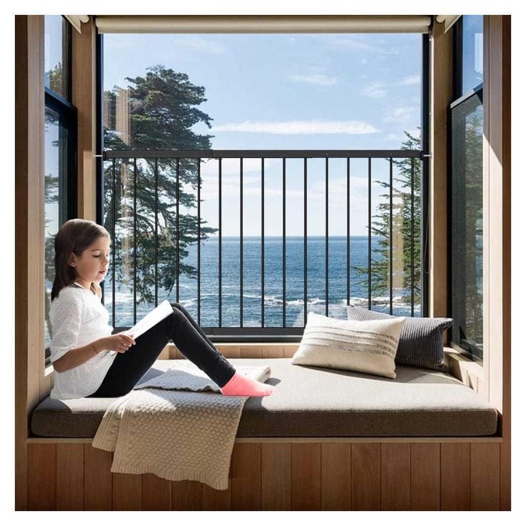 WAOWAO Protectores de Ventana Seguridad Niños 92-156 cm Negro