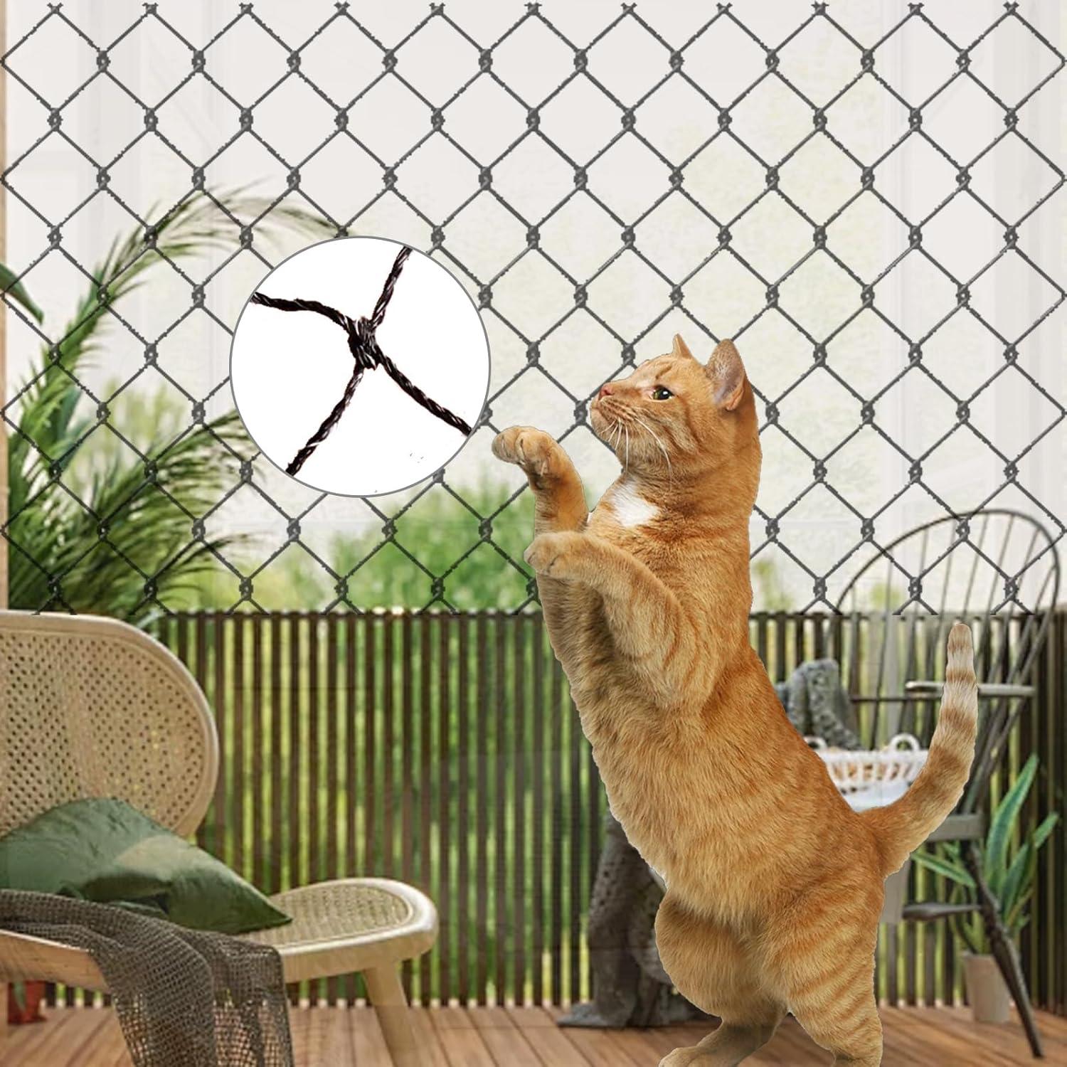 Red para Balcón para Gatos HOMYPOWER 3,05x6,10 m Reforzada