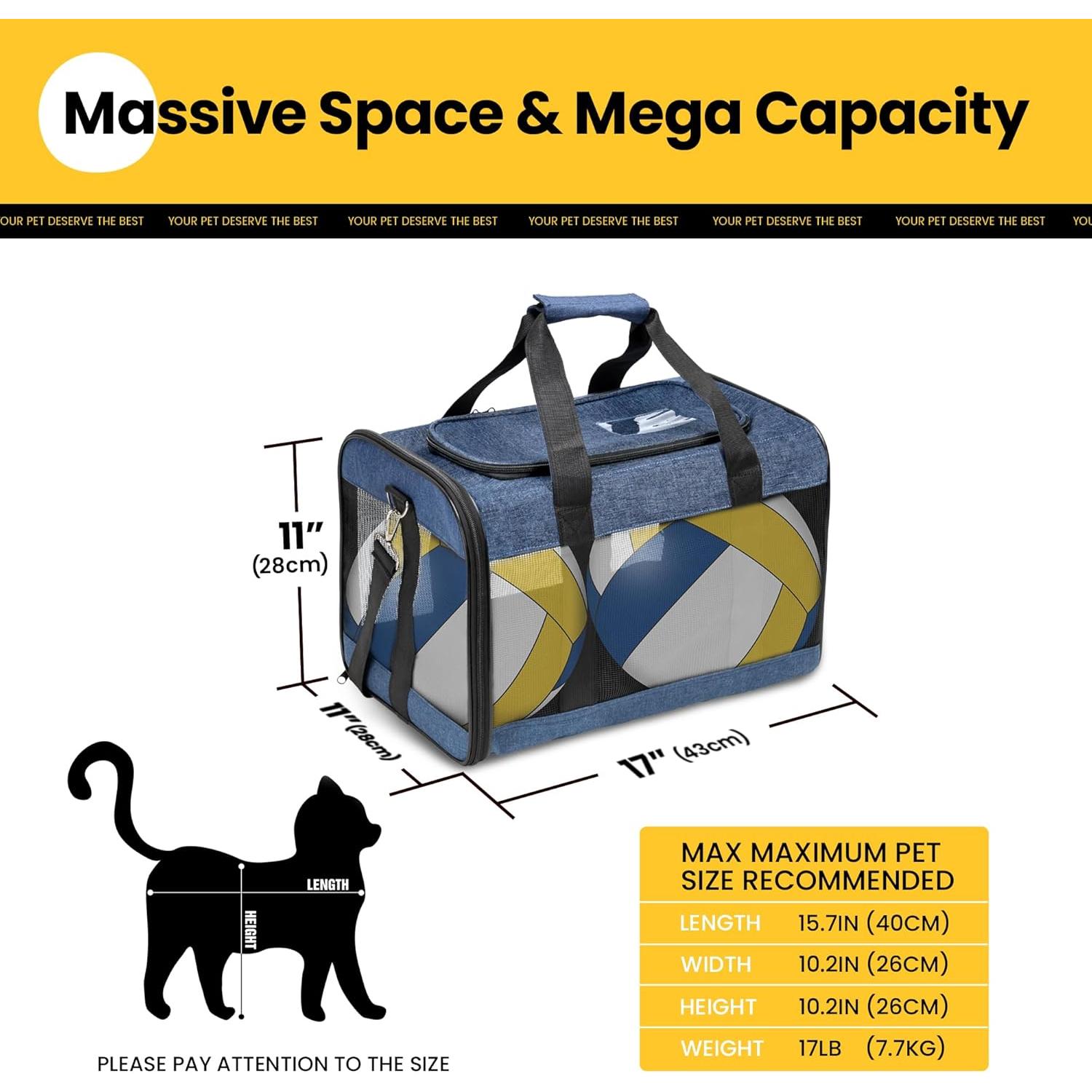 Transportín para Gatos Conlun Aprobado Aerolíneas Azul