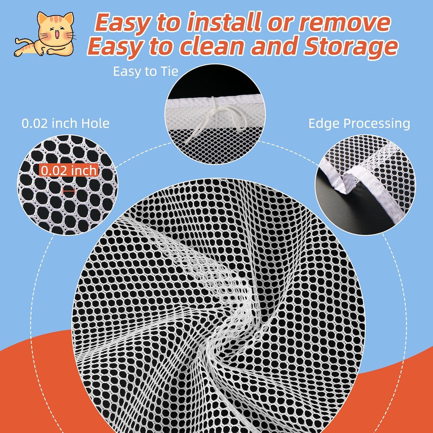 Red de Seguridad para Barandillas Dovesail 457x91 cm Blanca