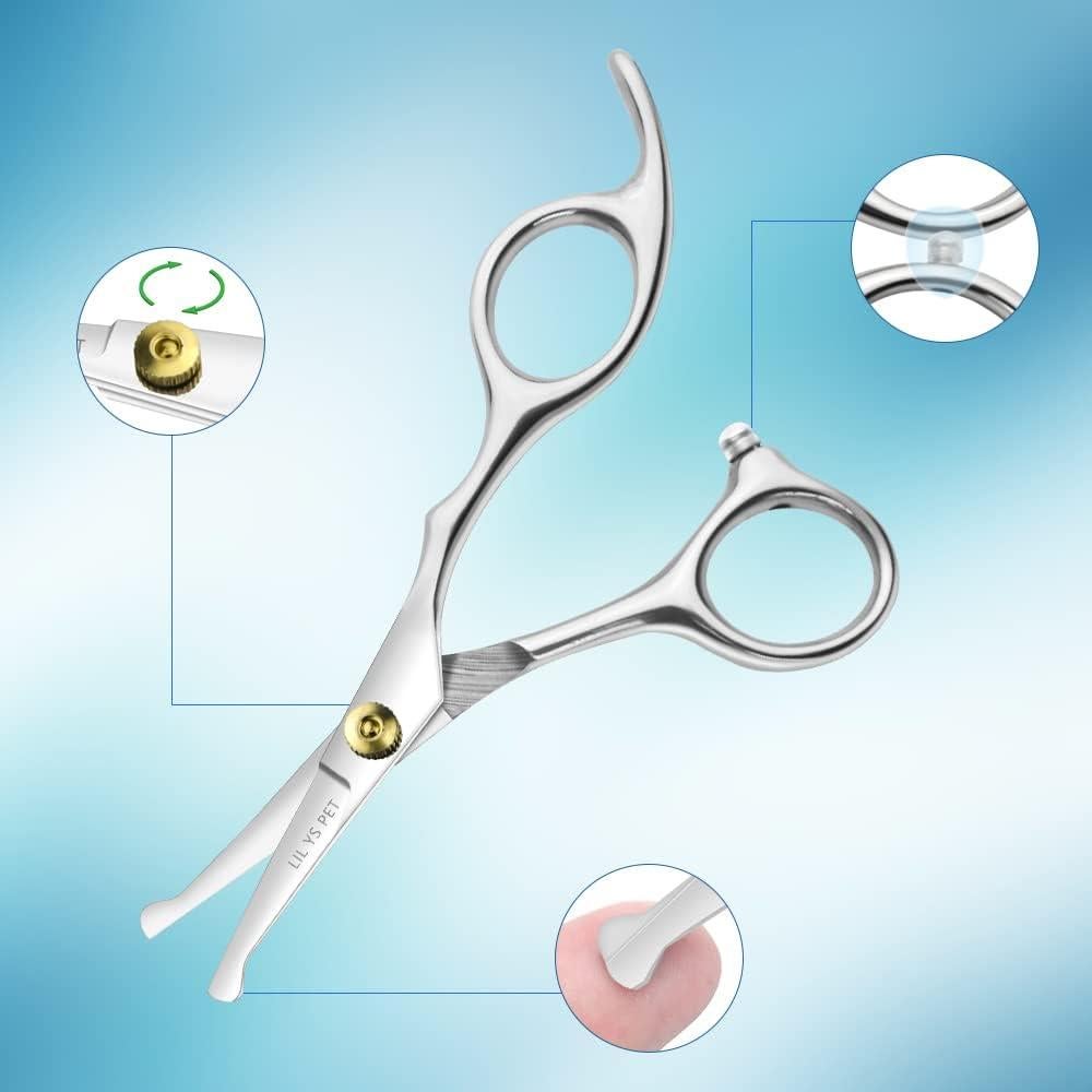 Tijeras de Aseo para Mascotas LILYS PET 12,7 cm Punta Redonda