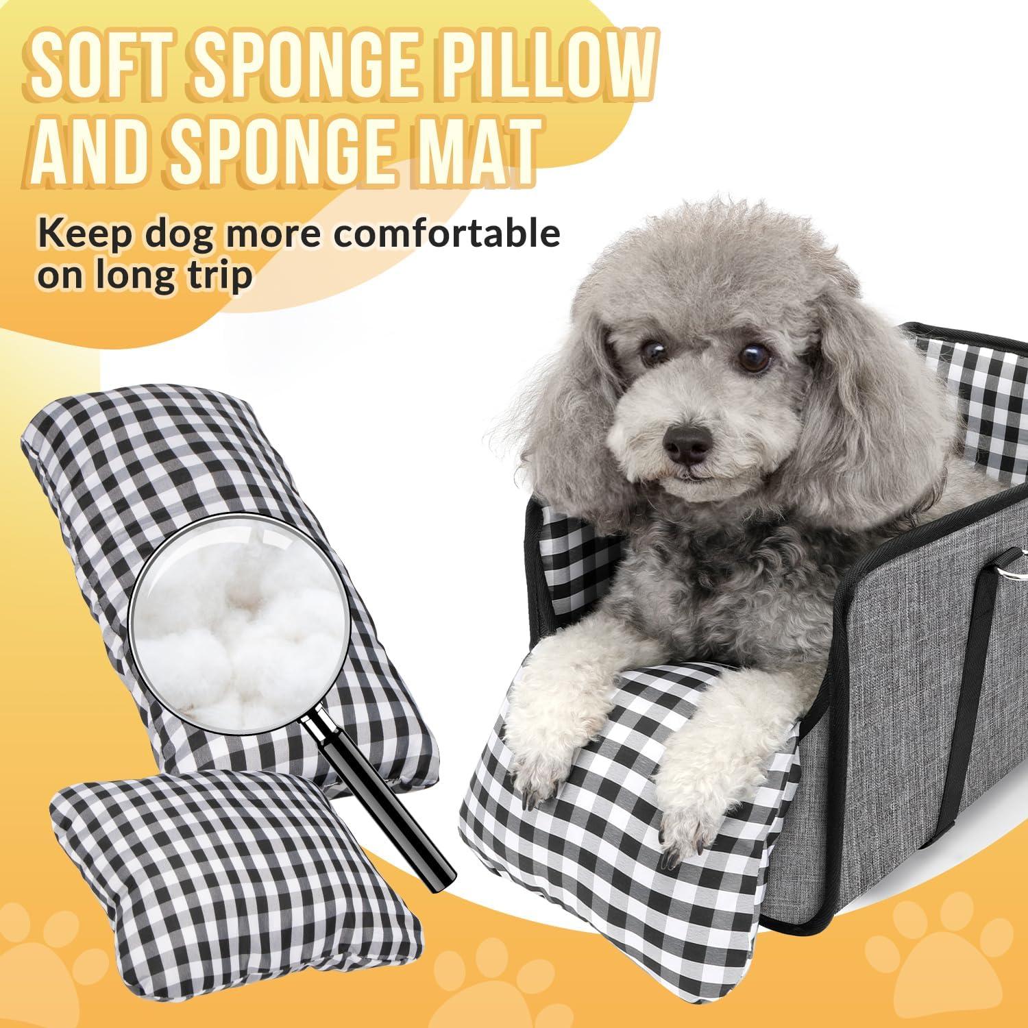 Asiento de Coche para Perros SlowTon Elevador 42x22 cm