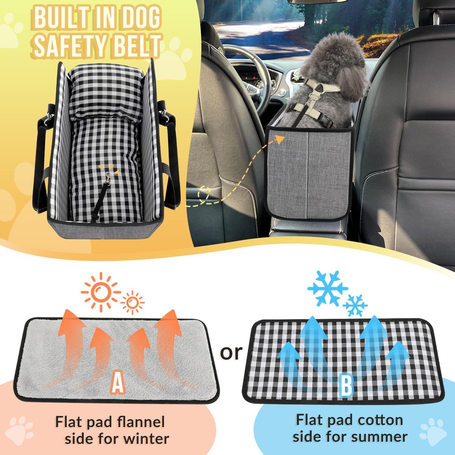 Asiento de Coche para Perros SlowTon Elevador 42x22 cm
