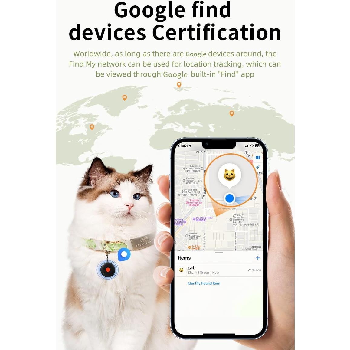 Localizador Bluetooth Wesolvet Mini Air Tags 2 Pack IP67