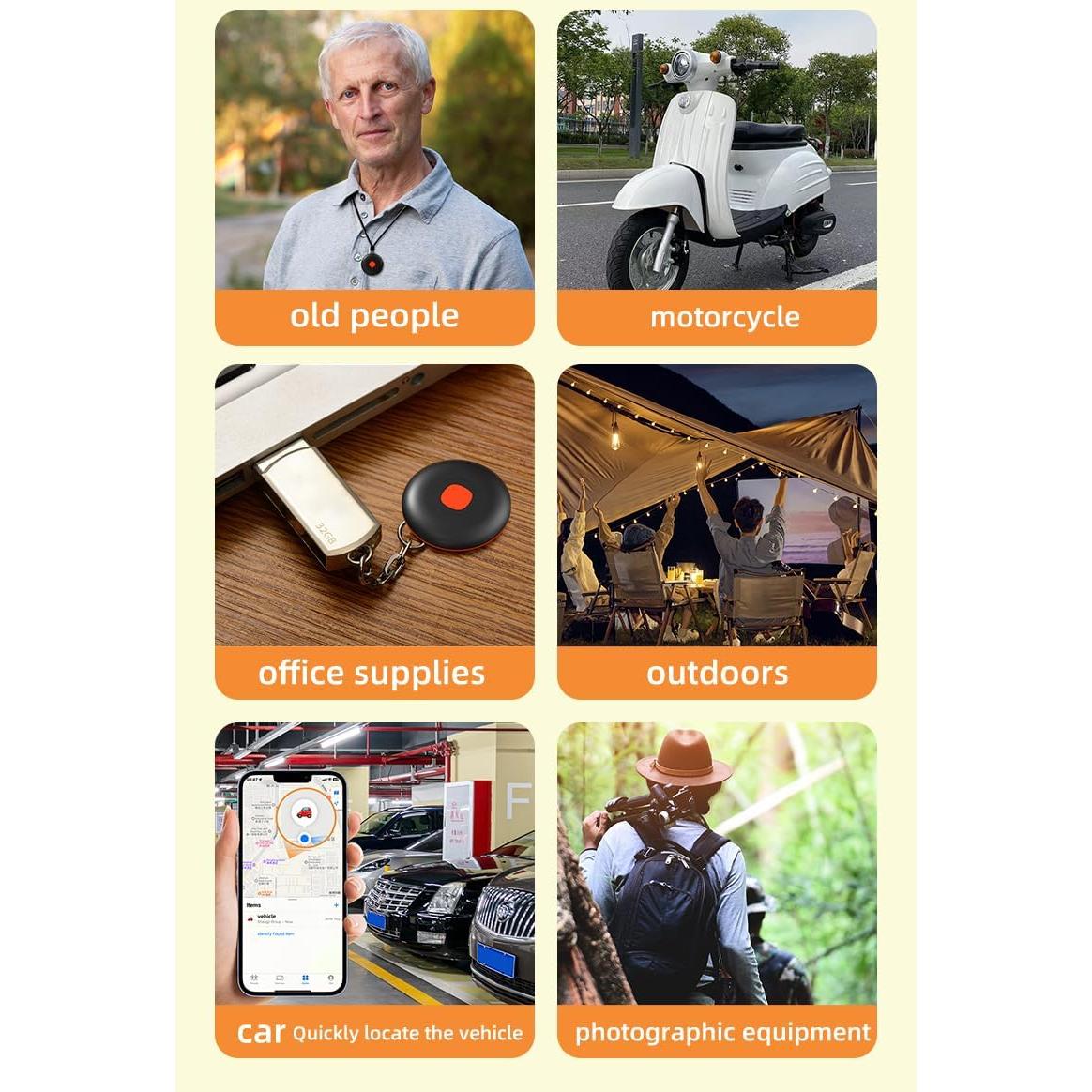 Localizador Bluetooth Wesolvet Mini Air Tags 2 Pack IP67