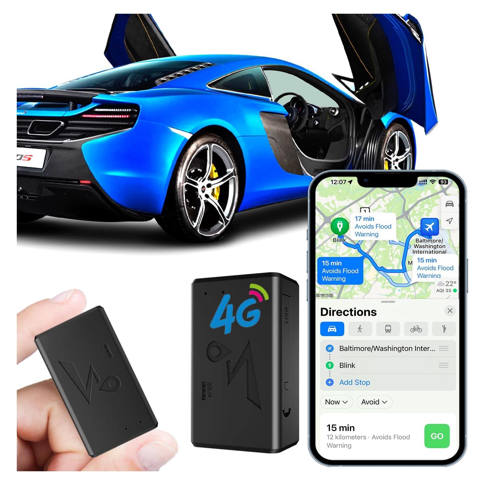 Rastreador GPS Quvjd 4G Magnético Vehículos Niños Perros
