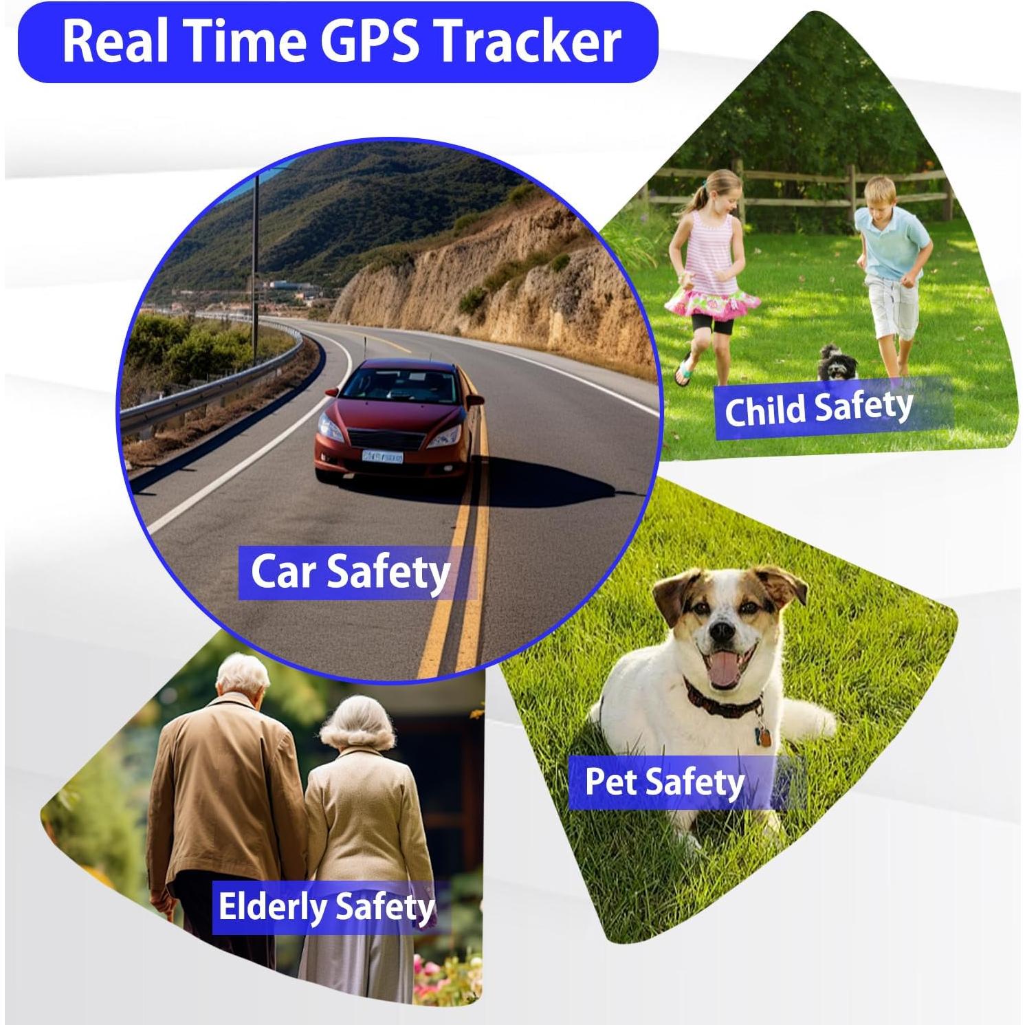 Rastreador GPS Quvjd 4G Magnético Vehículos Niños Perros