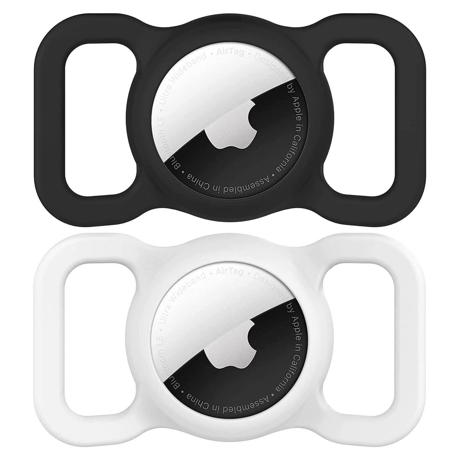 Soporte para Collar de Perro AirTag SWINCHO 2 Pack Negro y Blanco