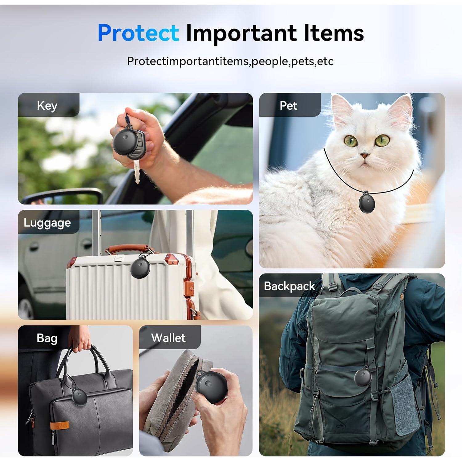 Rastreador Bluetooth Inteligente Delumu 4 Pack Impermeable