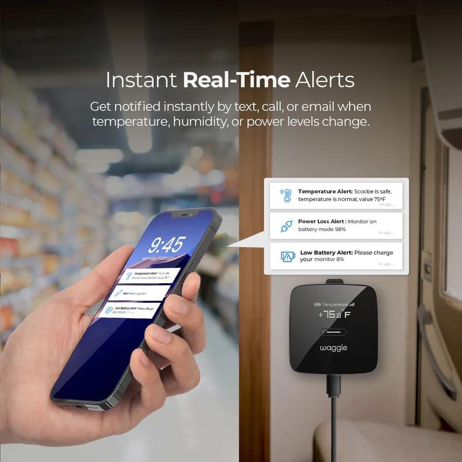 Monitor de Temperatura Waggle Pro para Mascotas - GPS 4G LTE