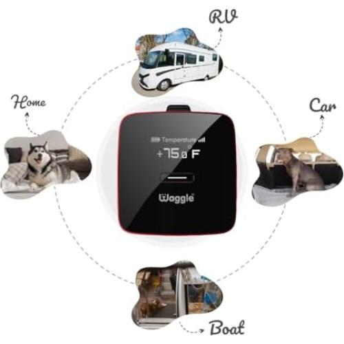 Monitor de Temperatura Waggle Pro para Mascotas - GPS 4G LTE