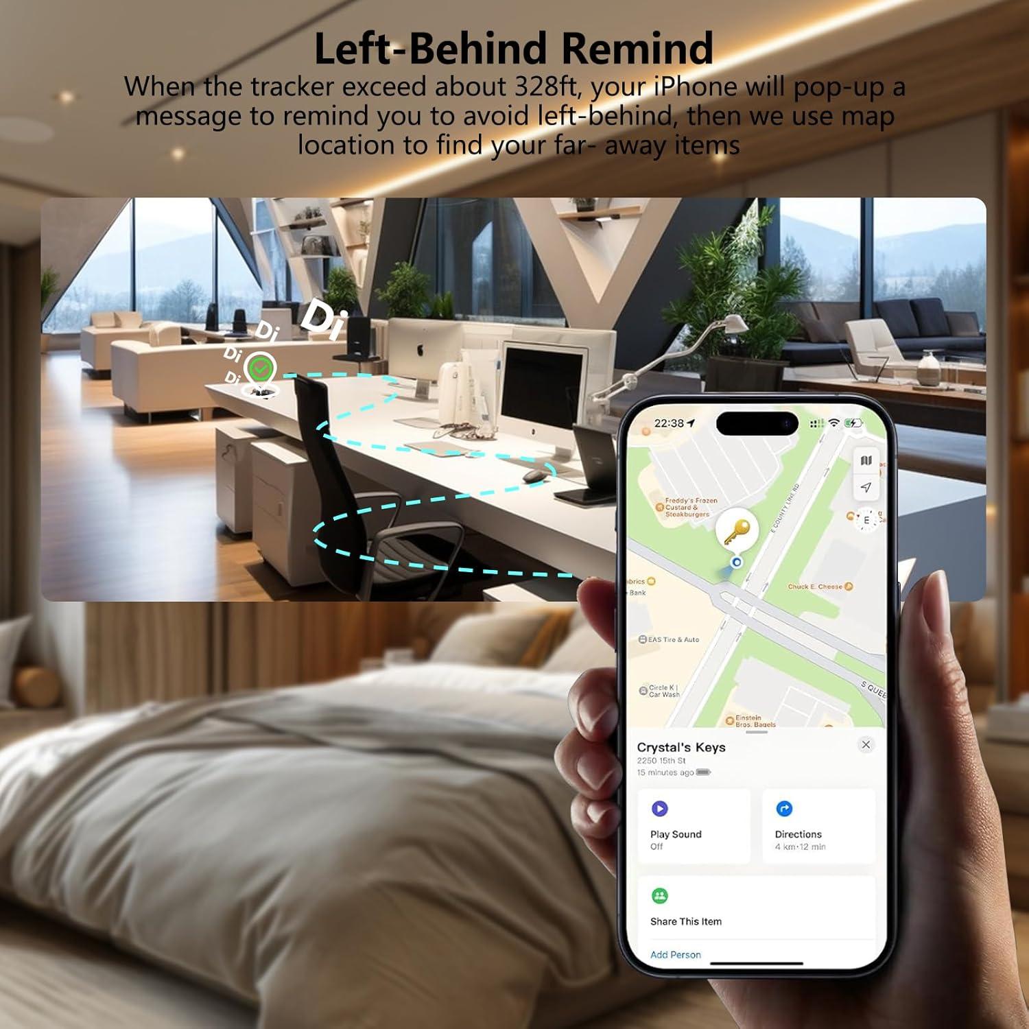 Localizador Bluetooth Frylaa Air Tracker Tag - Negro - iOS