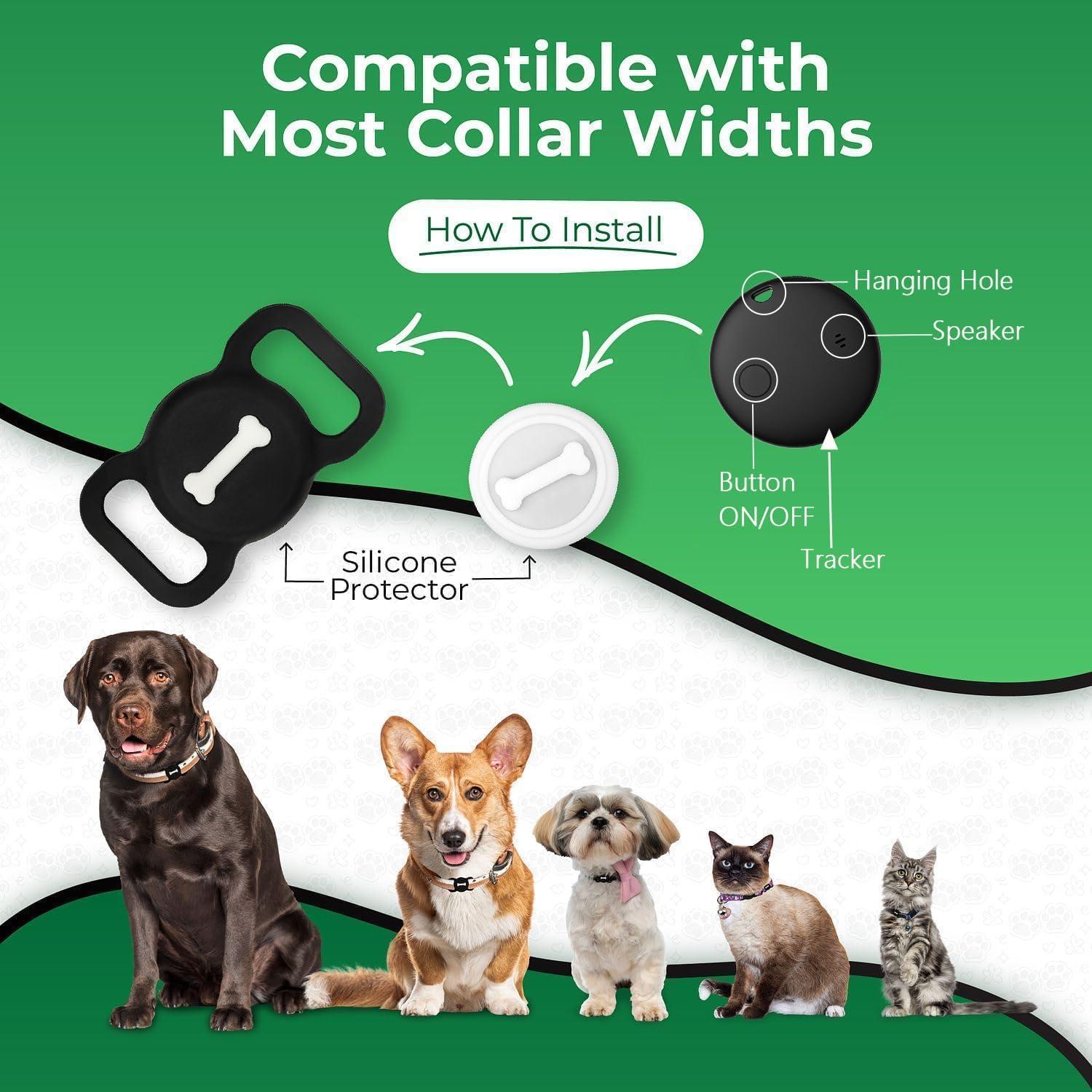 Rastreador de Mascotas Veeind para iOS Negro Sin GPS
