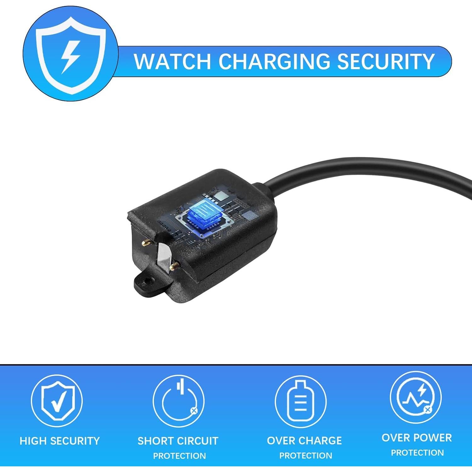 Cable de Carga Magnético RUKUHOT para Tractive GPS 50 cm