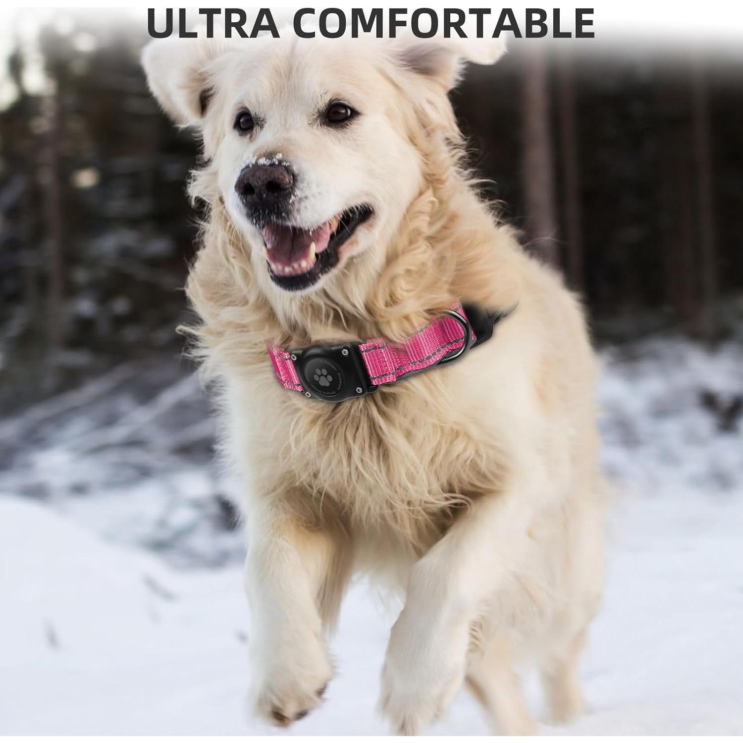 Collar para Perros Furrigo Airtag Impermeable Rosa S
