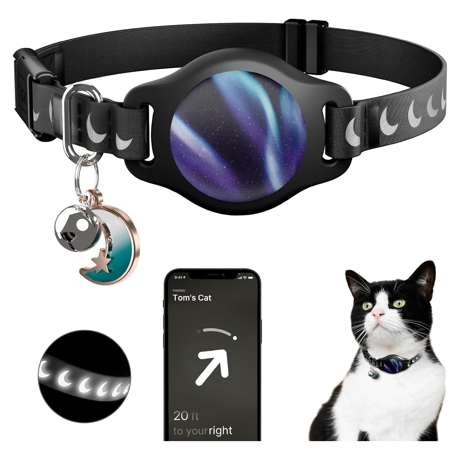 Collar para Gato con Soporte Airtag Typecase Negro 20g