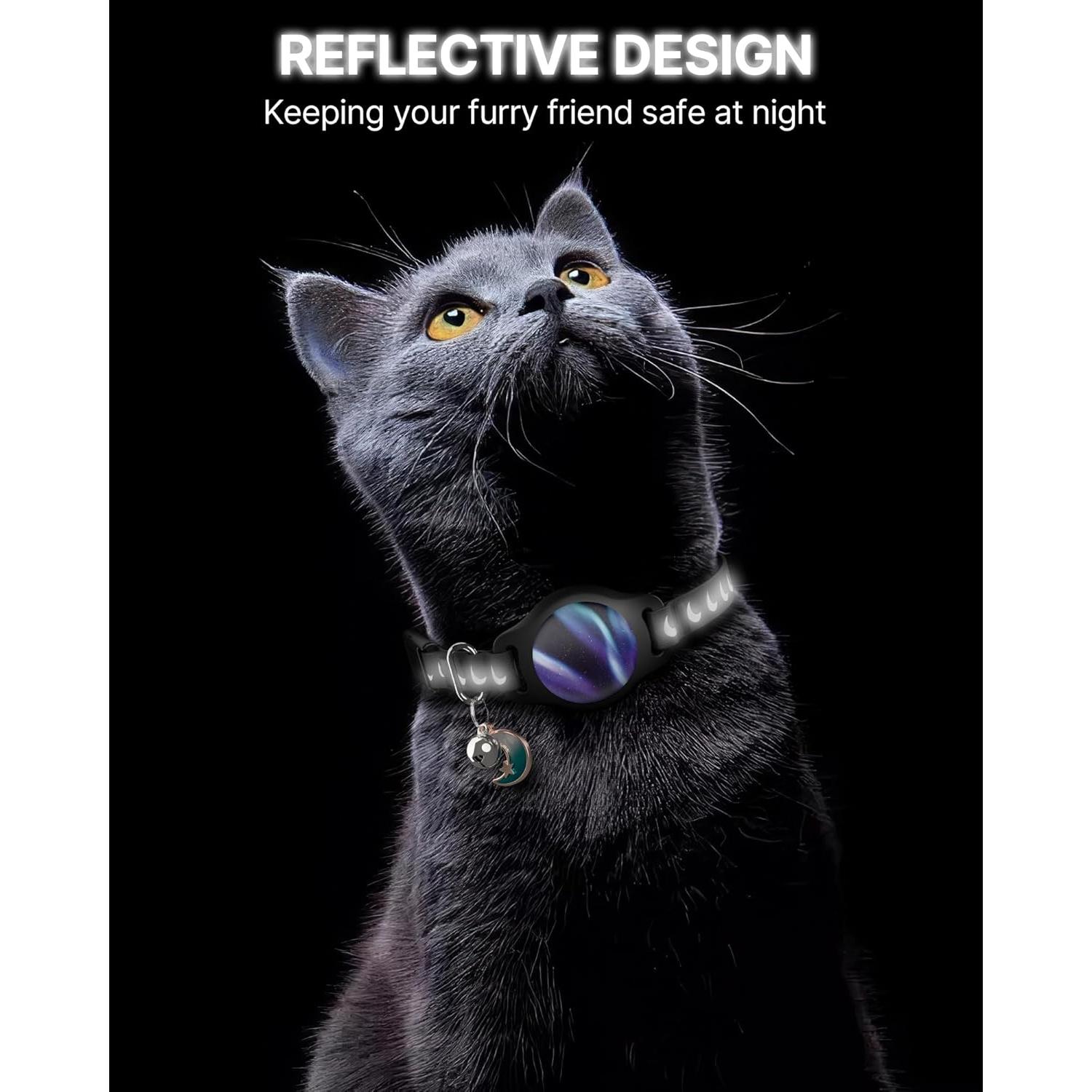 Collar para Gato con Soporte Airtag Typecase Negro 20g