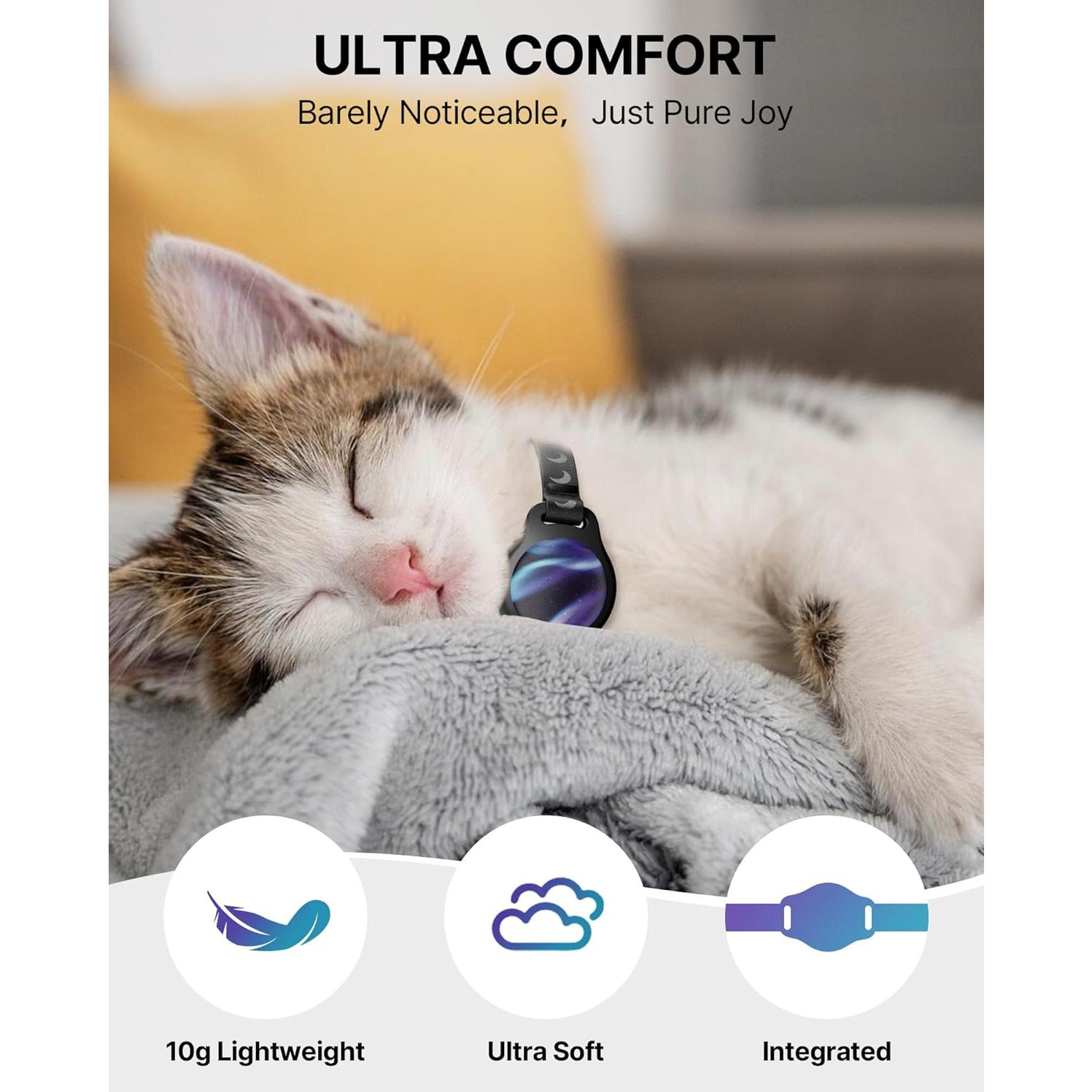 Collar para Gato con Soporte Airtag Typecase Negro 20g