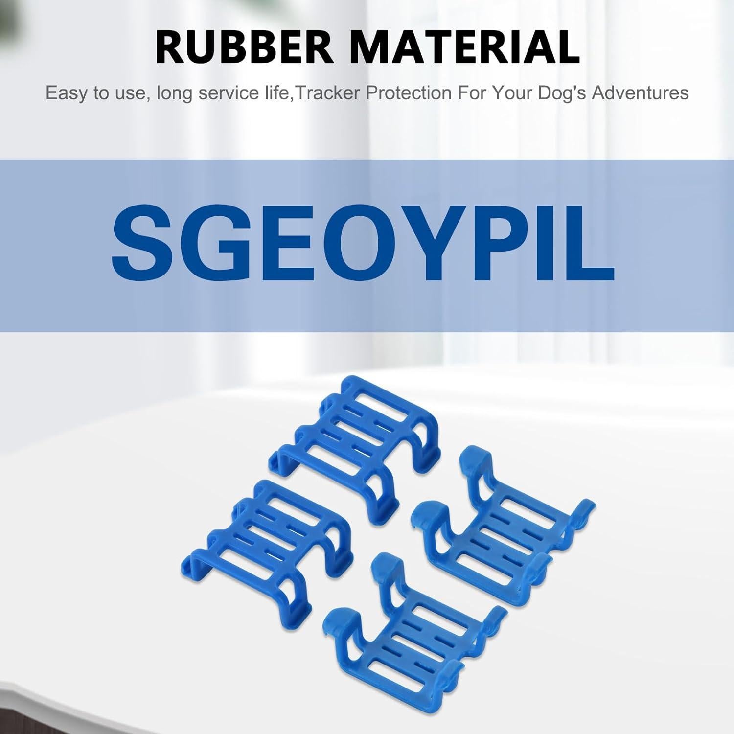 Clip de goma para rastreador GPS Tractive - Paquete de 4