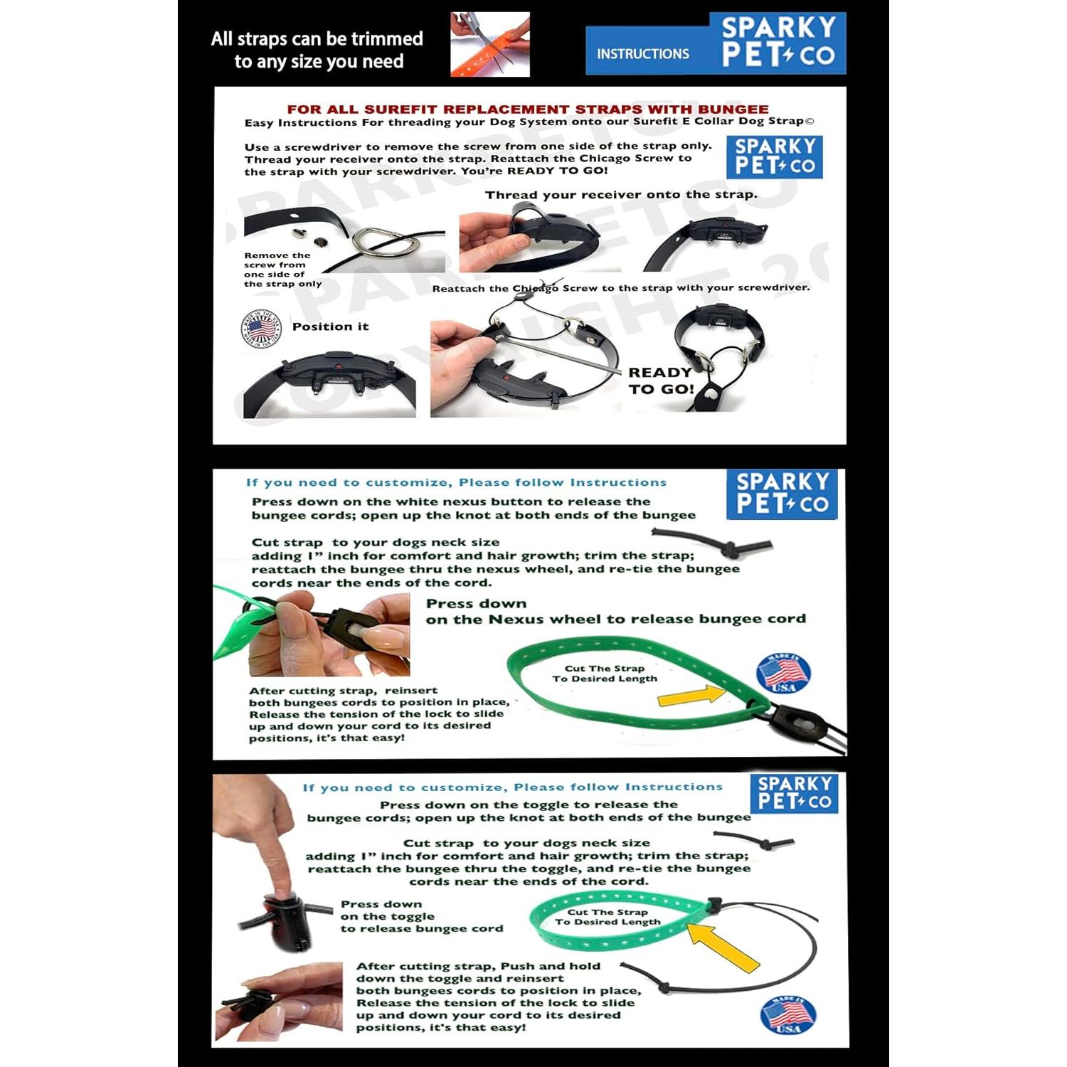 Correa GPS Reemplazo Sparky Pet Co Azul 1,90 cm Perro Pequeño