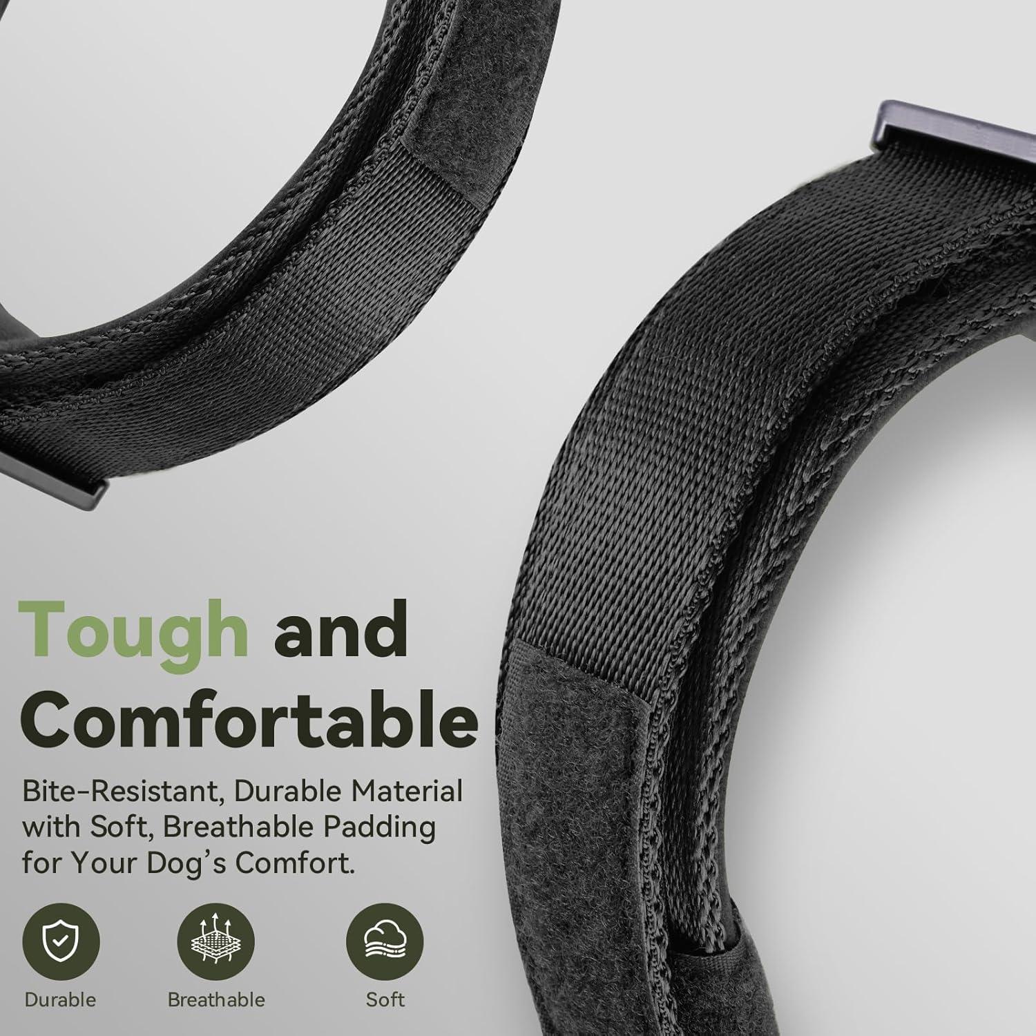 Collar para perro Odokele AirTag impermeable M Negro