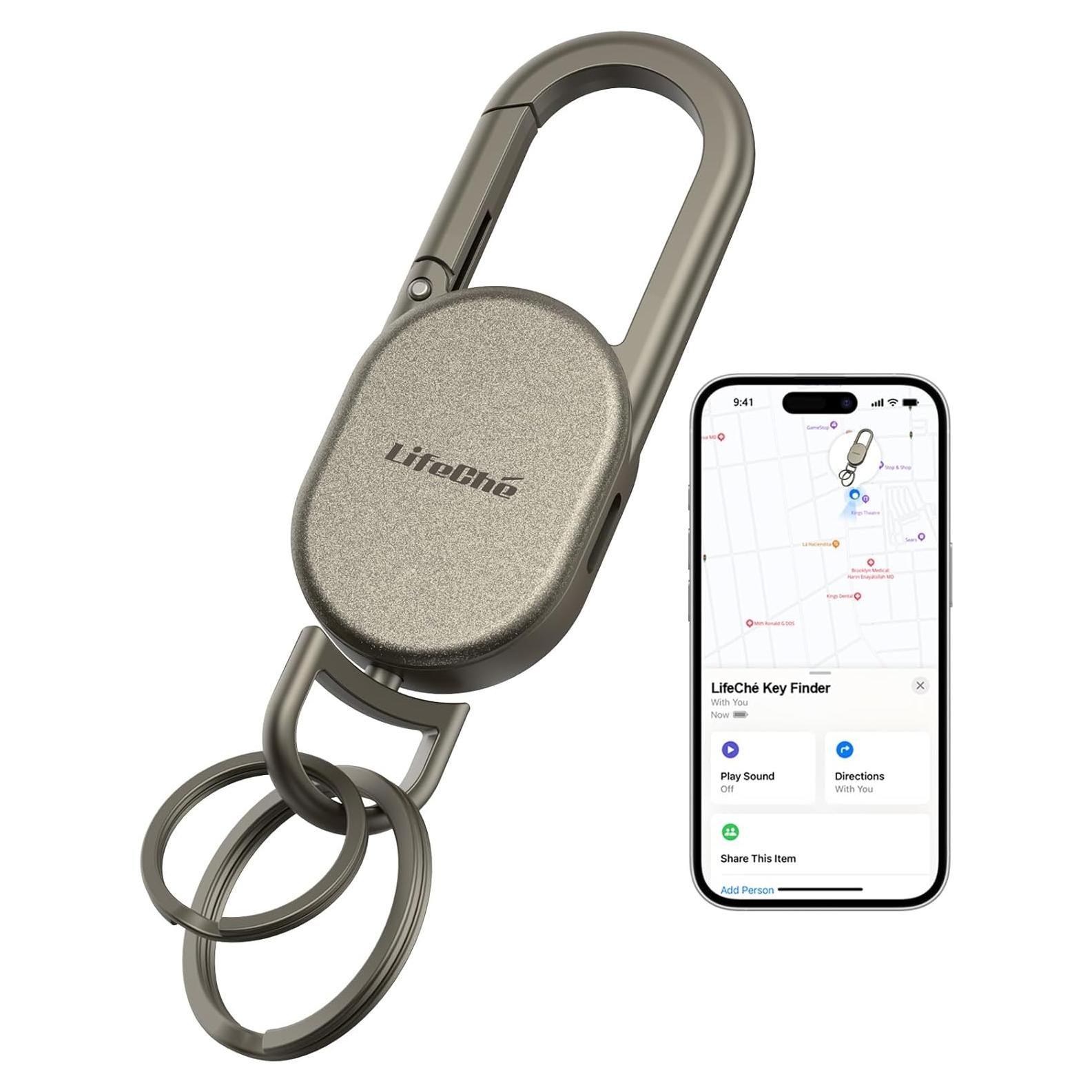 Llave Buscador de Llaves LifeChé con GPS y Acero Inoxidable