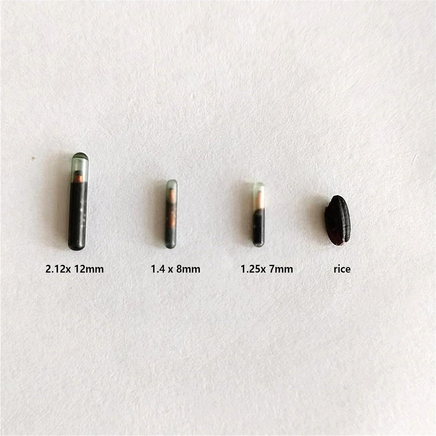 Paquete de 20 microchips de identificación Manruta 1.4x8mm