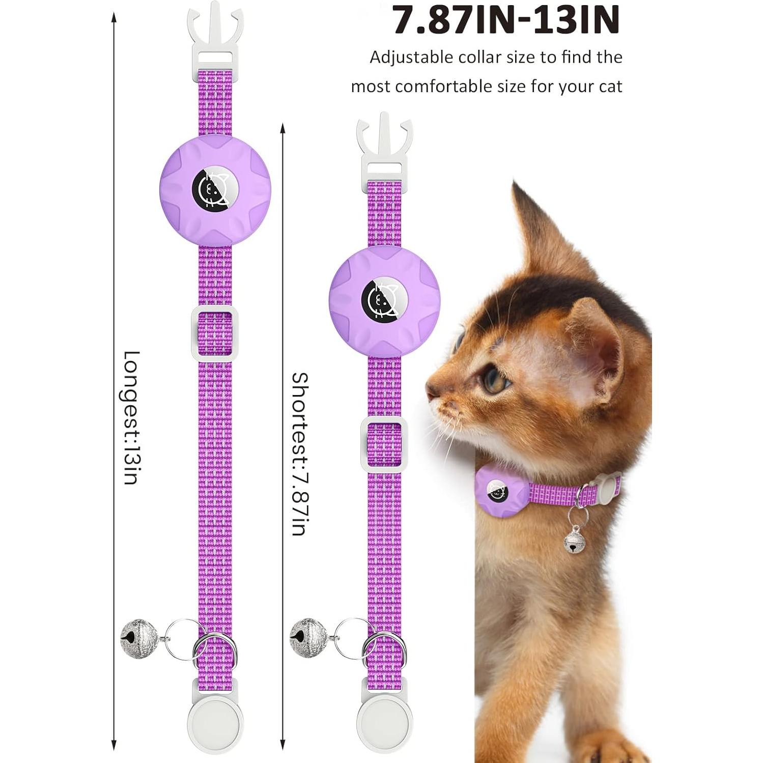 Collar para Gato Hoeraonr Reflectante con Soporte AirTag