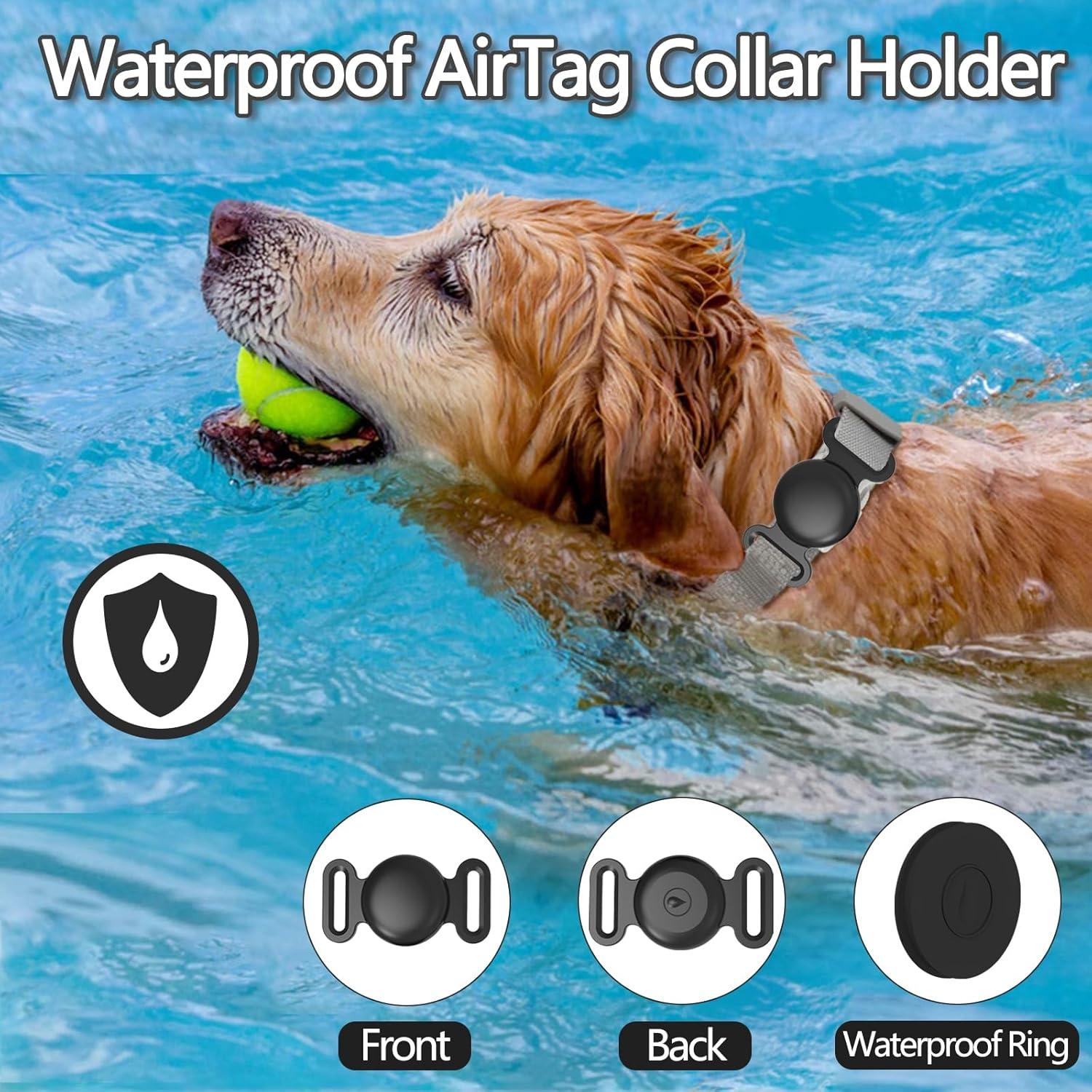 Soporte para Collar de Perro Tyanuzz AirTag Negro Tamaño M