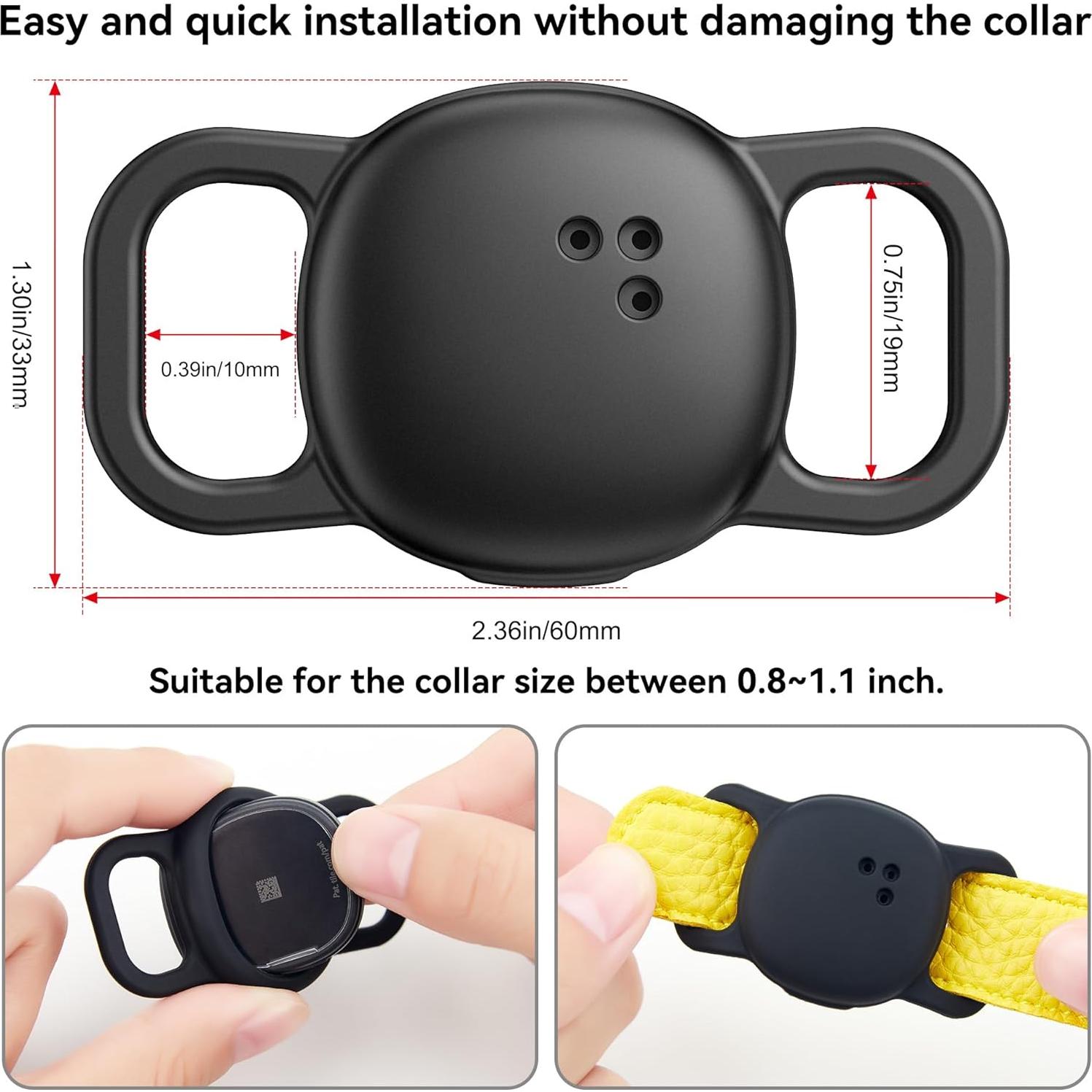 Funda de Silicona DDJ para Rastreador Tile Gato/Perro - 2 Unidades